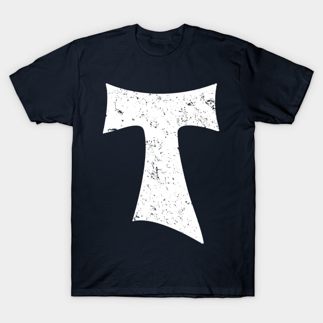 Tau Cross T-Shirt by Beltschazar